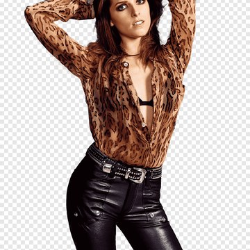 Anna Kendrick - Magazine and Candid Collection in png clipart anna kendrick standing woman wearing black and brown leopard print long sleeved shirt.png - hidden celebrity photo
